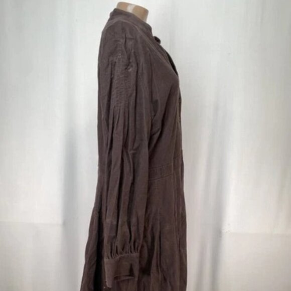 NEW BROOKS BROTHERS Womens Dress Size 16 A-Line Shirt Dress Corduroy Long Sleeve - Picture 1 of 8
